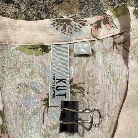 Top Boho Cottage Shabby Fairy Feminine Lolita Romantic Girly Floral Sheer Medium - Picture 3 of 4